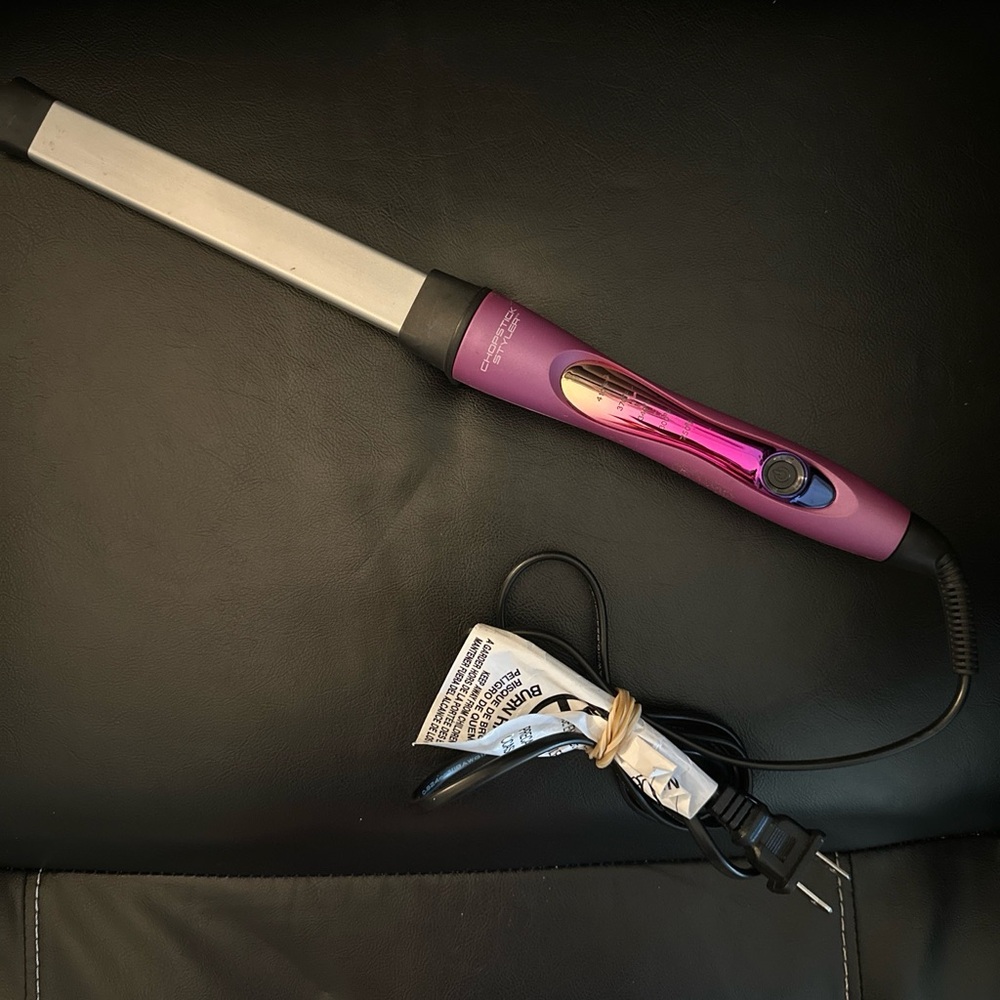 CHOPSTICK STYLER Master Curling Wand Iron Rectangular 1 inch Ceramic Barrel EUC